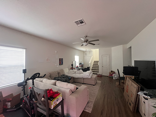 Interior update before